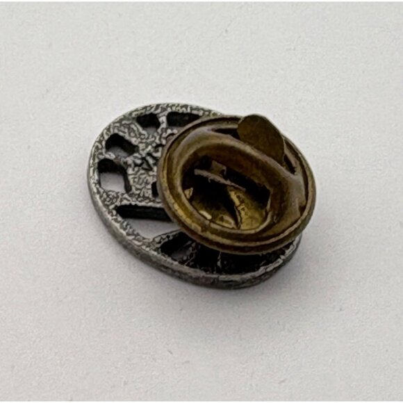 Vintage Cross and Manger Pin Silver Tone Christian Nativity CTA Religious - Picture 5 of 6